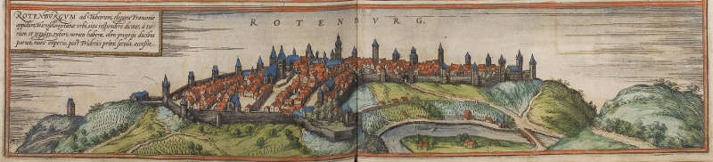 Mittelalterlicher Stich von Rothenburg